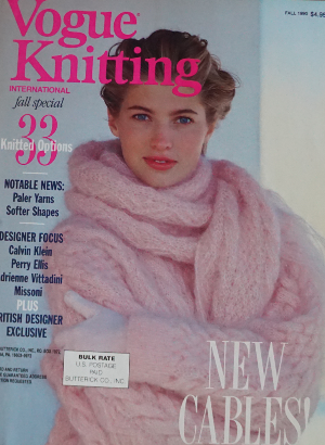 Rare VOGUE KNITTING Magazine Fall 1990 Missoni's menswear tweed